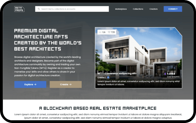 Blockchain-based Real Estate NFT Marketplace